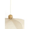 Závesná lampa Ø50x28 cm LAVRIRIA prírodná+drevo