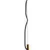 Závesná lampa Ø40x50 cm LEONA antický bronz+sklo jantárová