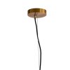 Závesná lampa Ø33x43 cm LEONA antický bronz+sklo jantár