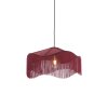 Závesná lampa Ø50x28 cm TIFFANY zamatová bordová