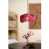 Závesná lampa Ø40x26 cm TIFFANY zamatová bordová