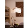 Závesná lampa Ø40x26 cm TIFFANY rafia prírodná+krémová