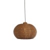 Závesná lampa Ø45x32 cm MELZOR ratan tmavohnedá