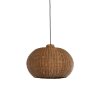 Závesná lampa Ø45x32 cm MELZOR ratan tmavohnedá