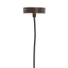 Závesná lampa Ø30x37,5 cm BIBURY drevená potlač tmavohnedá+terasová