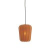 Závesná lampa Ø20x25 cm BIBURY drevená potlač tmavohnedá+terasová