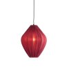 Závesná lampa Ø36x44 cm VERITA bordová