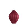 Závesná lampa Ø36x44 cm VERITA bordová