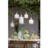 Závesná lampa 5L 105x19,5x123 cm TUFIA ľanová krémová