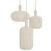 Závesná lampa 3L Ø38x34 cm TUFIA ľanová krémová