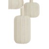 Závesná lampa 3L Ø38x34 cm TUFIA ľanová krémová
