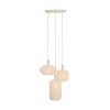 Závesná lampa 3L Ø38x34 cm TUFIA ľanová krémová