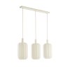 Závesná lampa 3L 80x21x34 cm TUFIA ľanová krémová