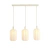 Závesná lampa 3L 80x21x34 cm TUFIA ľanová krémová