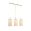 Závesná lampa 3L 80x21x34 cm TUFIA ľanová krémová