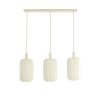 Závesná lampa 3L 80x21x34 cm TUFIA ľanová krémová