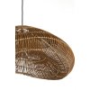 Závesná lampa 65x64x30,5 cm JANZUR ratan tmavohnedá