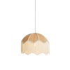 Závesná lampa Ø40x33 cm MALACIA rafia prírodná+krémová