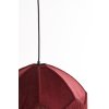 Závesná lampa Ø40x33 cm MALACIA zamat bordová