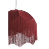 Závesná lampa Ø40x33 cm MALACIA zamat bordová