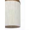 Závesná lampa Ø27,5x52 cm DANIA potlač dreva prírodná + lano krémová
