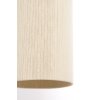 Závesná lampa Ø22x41,5 cm DANIA potlač dreva prírodná + lano krémová