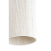 Závesná lampa Ø16x31 cm DANIA drevená potlač d hnedá+lano krémová