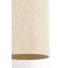 Závesná lampa Ø16x31 cm DANIA potlač dreva prírodná + lano krémová