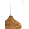 Závesná lampa Ø28x30 cm KALENGA korálky prírodné