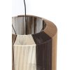Závesná lampa Ø48x55 cm KOZANA hnedá+krémová+tmavohnedá