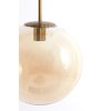 Závesná lampa 3L 120x30x30 cm MEDINA sklo jantárová+zlatá