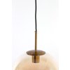 Závesná lampa 3L 120x30x30 cm MEDINA sklo jantárová+zlatá