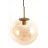 Závesná lampa 3L 120x30x30 cm MEDINA sklo jantárová+zlatá