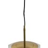 Závesná lampa Ø48 cm MEDINA antický bronz+sklo jantár