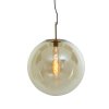 Závesná lampa Ø48 cm MEDINA antický bronz+sklo jantár
