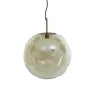 Závesná lampa Ø48 cm MEDINA antický bronz+sklo jantár