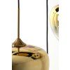 Závesná lampa 3L Ø40x160 cm MAYSON sklo zlatá-číra+zlatá