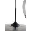 Závesná lampa 3L Ø40x160 cm MAYSON dymové sklo + matná čierna