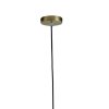 Závesná lampa Ø48 cm MAGDALA sklo hnedá+zlatá