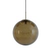 Závesná lampa Ø48 cm MAGDALA sklo hnedá+zlatá
