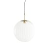 Závesná lampa Ø48 cm MAGDALA sklo číre+zlaté