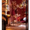 Závesná lampa Ø48 cm MEDINA sklo dúha+čierna
