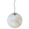 Závesná lampa Ø48 cm MEDINA sklo dúha+čierna