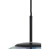 Závesná lampa Ø40 cm MEDINA sklo dúha+čierna