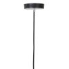 Závesná lampa Ø40 cm MEDINA sklo dúha+čierna