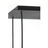 Závesná lampa 10L 120x60x110 cm MAYSON dymové sklo + matná čierna
