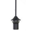 Závesná lampa 10L 120x60x110 cm MAYSON dymové sklo + matná čierna