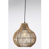 Závesná lampa Ø30x31,5 cm PACINO ratan tmavohnedá