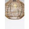 Závesná lampa Ø30x31,5 cm PACINO ratan tmavohnedá