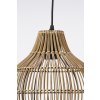 Závesná lampa Ø30x31,5 cm PACINO ratan tmavohnedá
